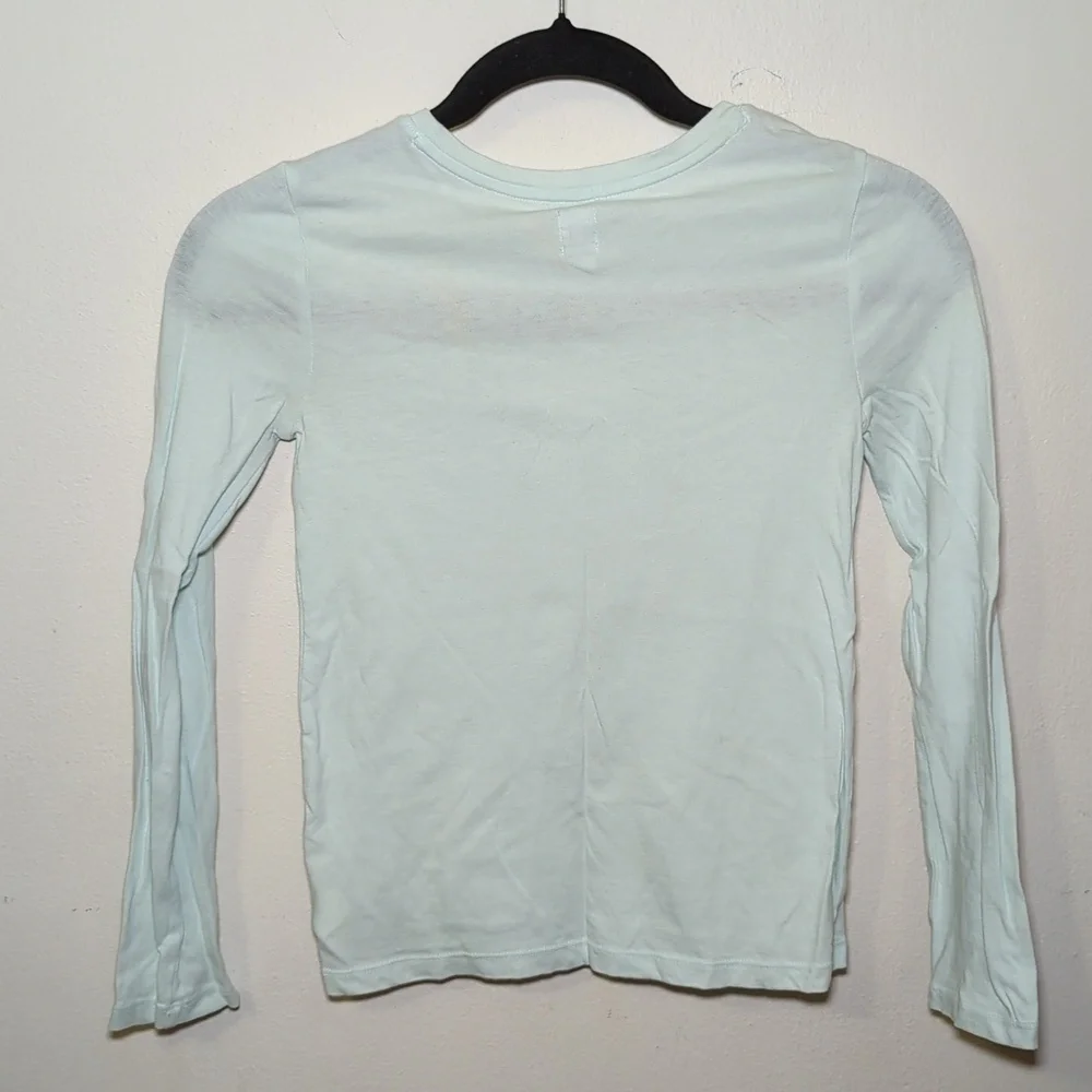 Gap Strong Girls Strong World Graphic T-Shirt Long Sleeve Size M 8